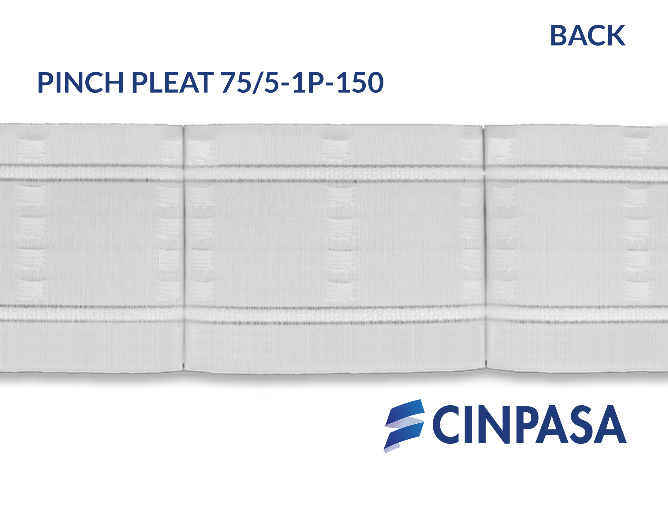  Cinta fruncidora Pinch Pleat 1 pliegue 